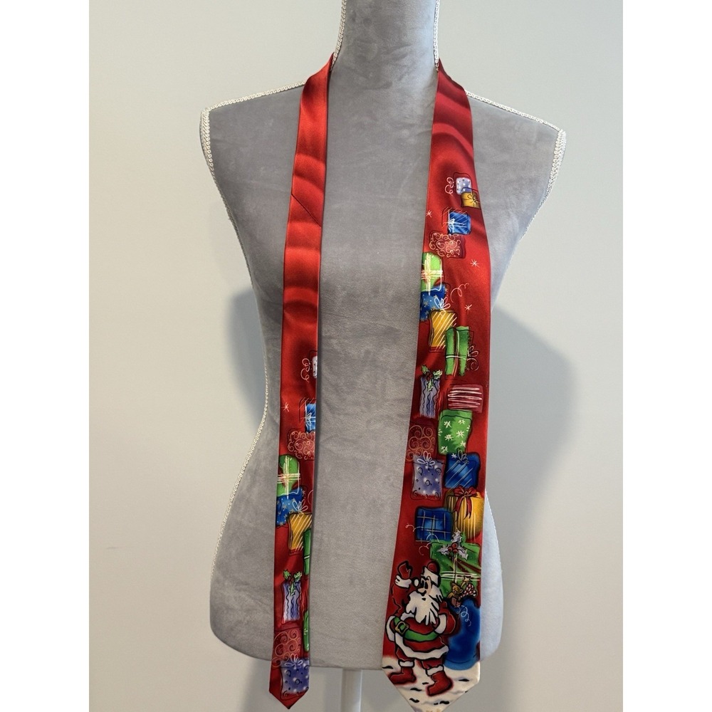 Jerry Garcia Santa Surprise Package Christmas Neck Tie - Collection 58 -‎ Silk - Picture 5 of 10